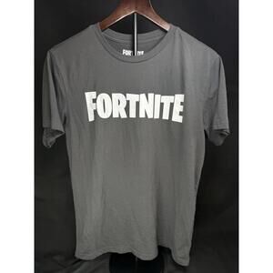 Fortnite Shirt Youth 2XL 18 Charcoal‎ Gray Loot Llama Graphic Video Game Tee